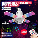 BOMBILLA LED COLORIDA Y PARLANTE BLUETOOTH