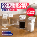 SET CONTENEDORES DE CONDIMENTOS PARA COCINA